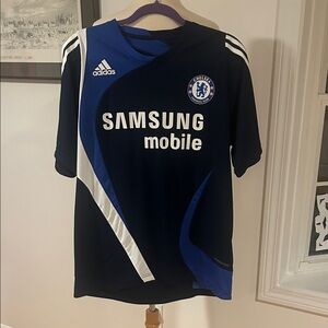 Adidas Chelsea FC Navy and White Jersey